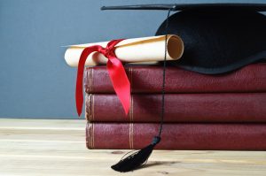Grad mortarboard and scroll_ml