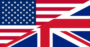 British / American Flags showing Localisation of Translation