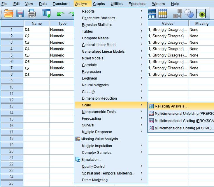 Translation Normative Data Collection Analysis in SPSS 