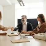 HR team interviewing a new candidate.